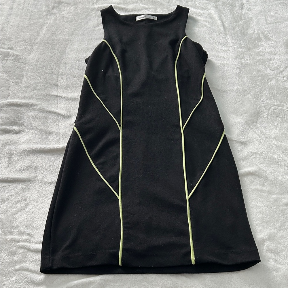 Kensie Black and Green Dress